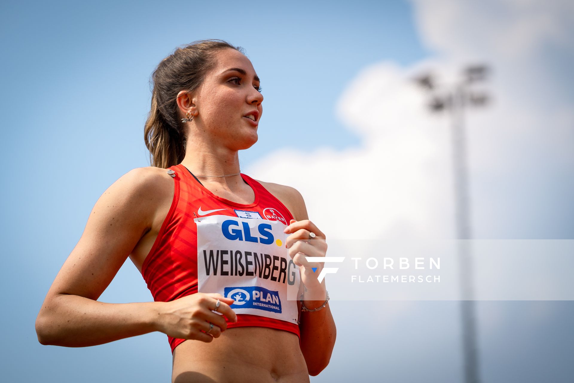 Sophie Weißenberg (TSV Bayer 04 Leverkusen) beim Hochsprung am 07.05.2022 beim Stadtwerke Ratingen Mehrkampf-Meeting 2022 in Ratingen